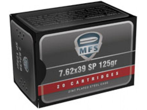 MFS 7.62 x 39 Soft Point 125 Gr. - Box of 20